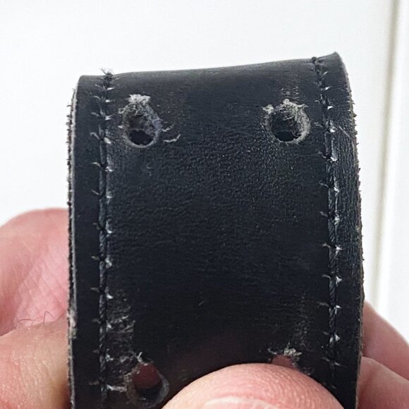 Rare Hermés Double-Claw Black Leather Belt 34" - Picture 8 of 9